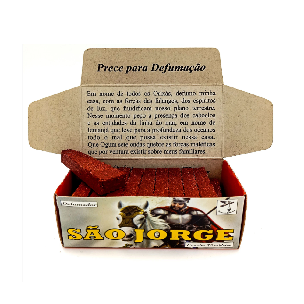 Incenso Defumador Tablete Cx C/ 20Un São Jorge - Imagem 2