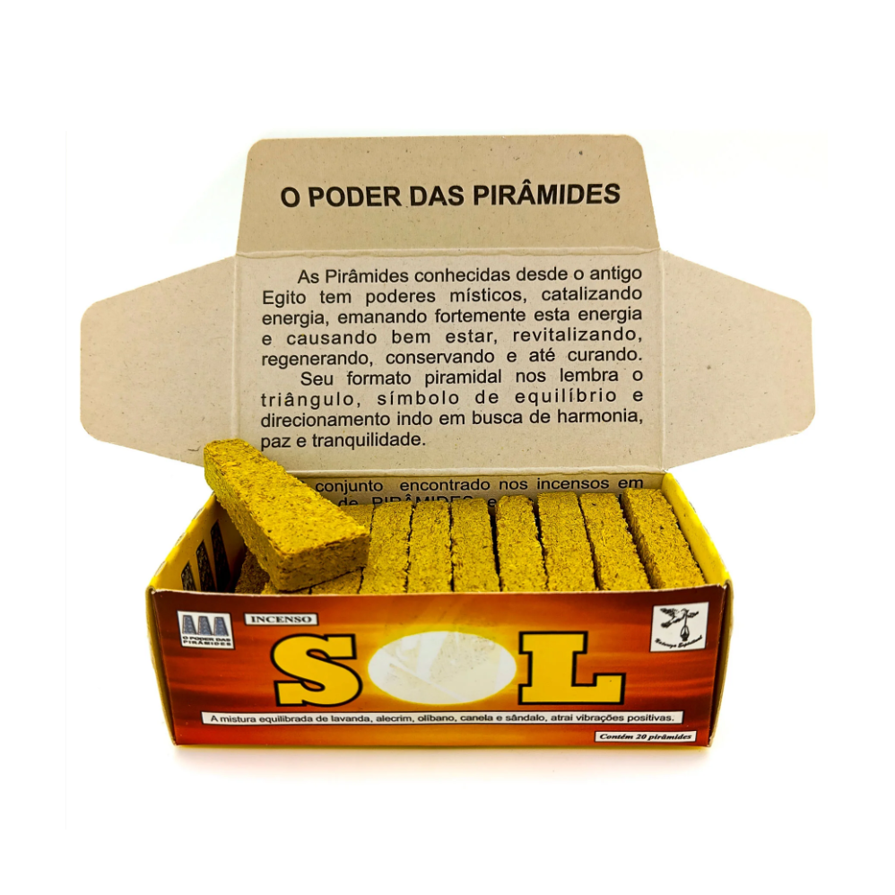 Incenso Defumador Tablete Cx C/ 20Un Sol - Imagem 2