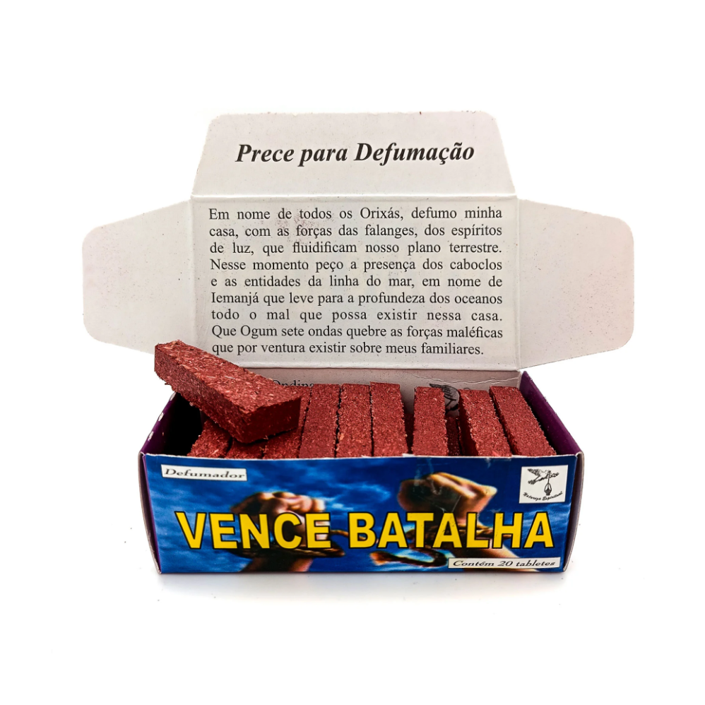 Incenso Defumador Tablete Cx C/ 20Un Vence Batalha - Imagem 2