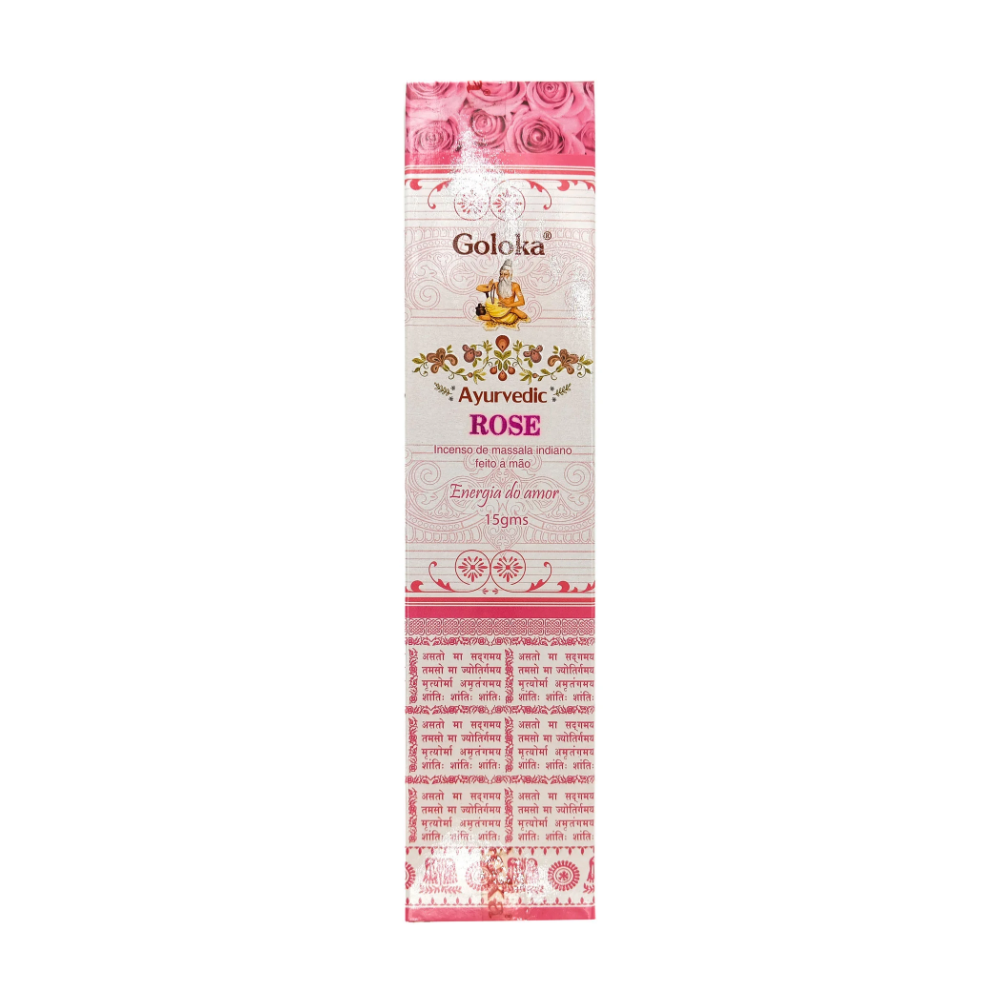 Incenso Goloka Massala Indiano Rose Rosas Energia Do Amor