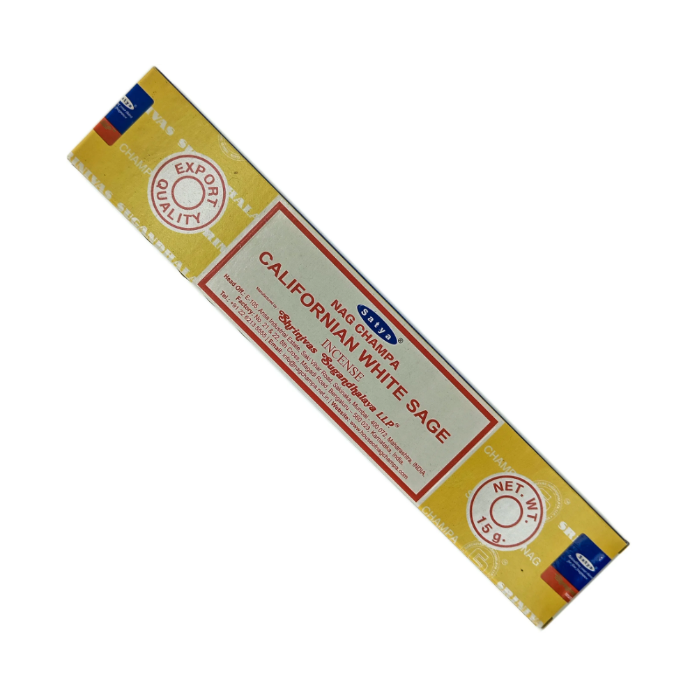 Incenso Indian Satya Import Nag Champa California White Sage