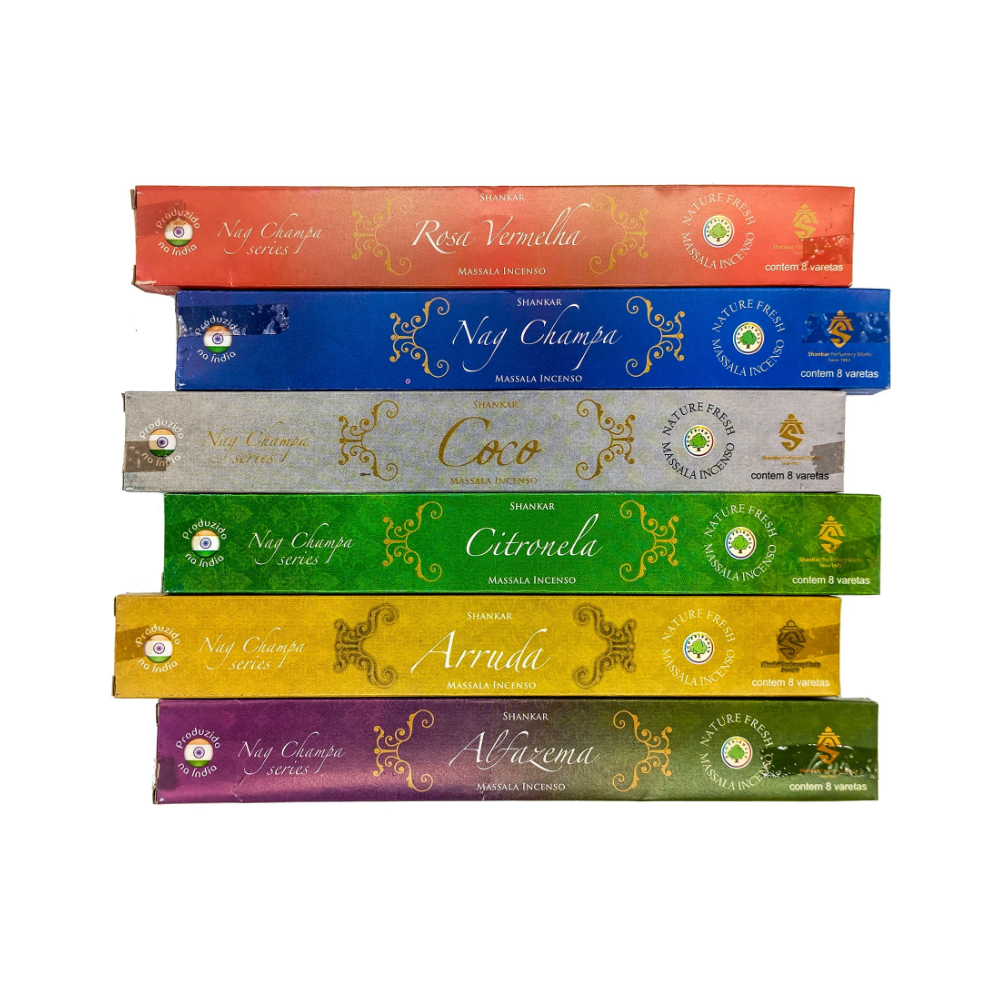 Incenso Massala Shankar Natural Nag Champa Series Arruda - Imagem 4