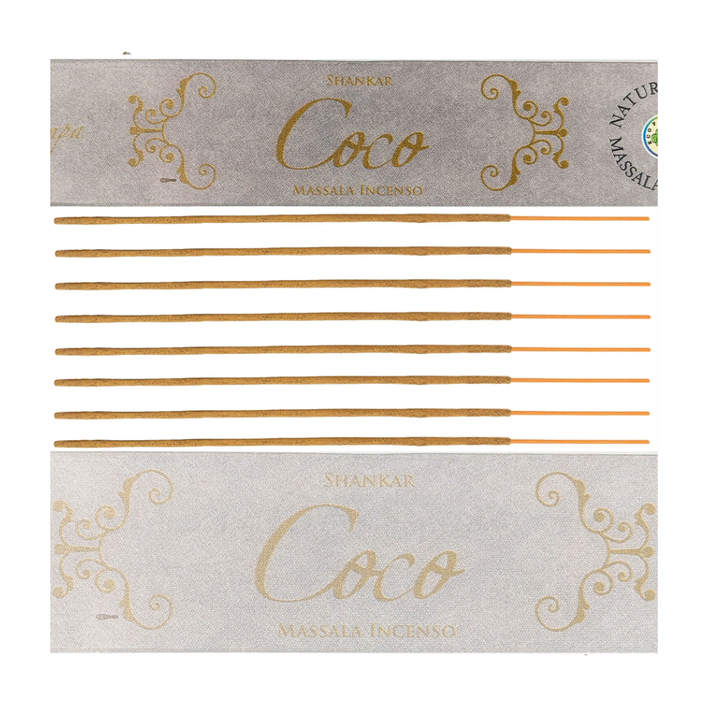 Incenso Massala Shankar Natural Nag Champa Series Coco - Imagem 2
