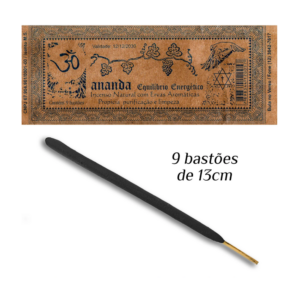 Incenso Natural Ananda Equilíbrio Rolo Tubo C/ 9Un Varetas
