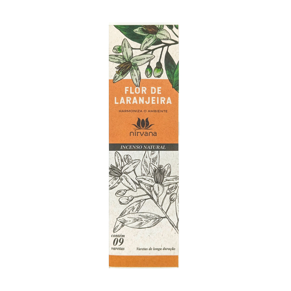 Incenso Natural Nirvana Flor De Laranja Harmoniza O Ambiente