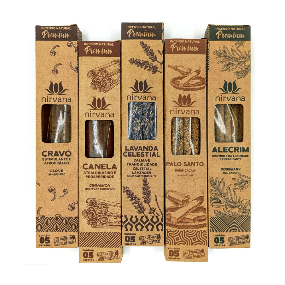 Incenso Natural Nirvana Premium Palo Santo Purificador - Imagem 4