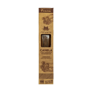 Incenso Natural Nirvana Premium Canela Atrai Dinheiro