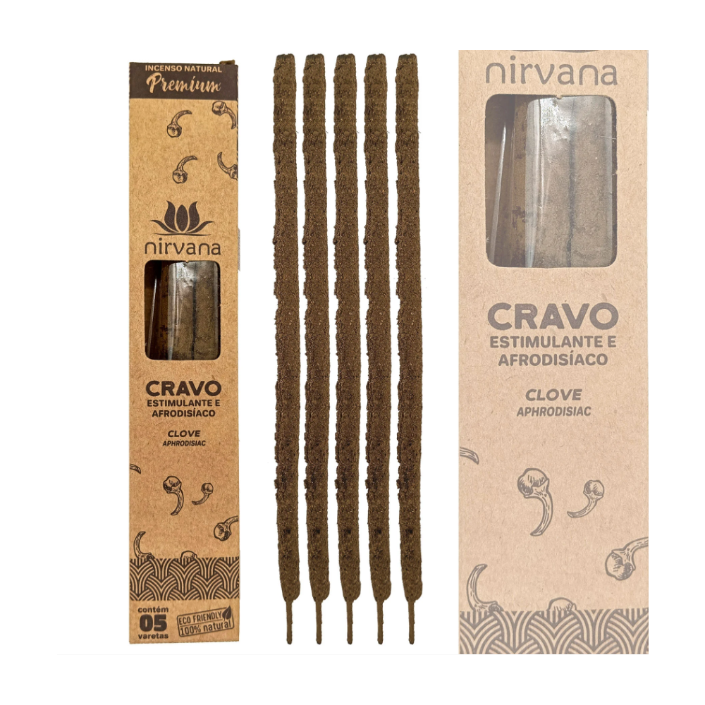Incenso Natural Nirvana Premium Cravo Estimula E Afrodisíaco - Imagem 2