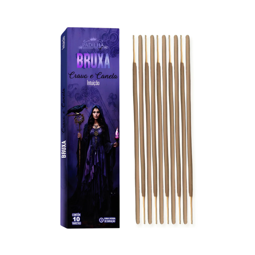Incenso Premium 10 Varetas Bruxa Cravo e Canela - Imagem 2