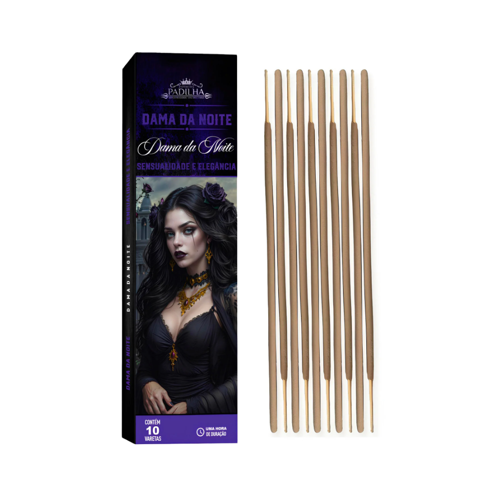 Incenso Premium 10 Varetas Dama Da Noite Flor - Imagem 2