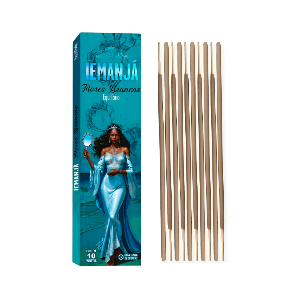 Incenso Premium 10 Varetas Iemanjá Flores Brancas - Imagem 2
