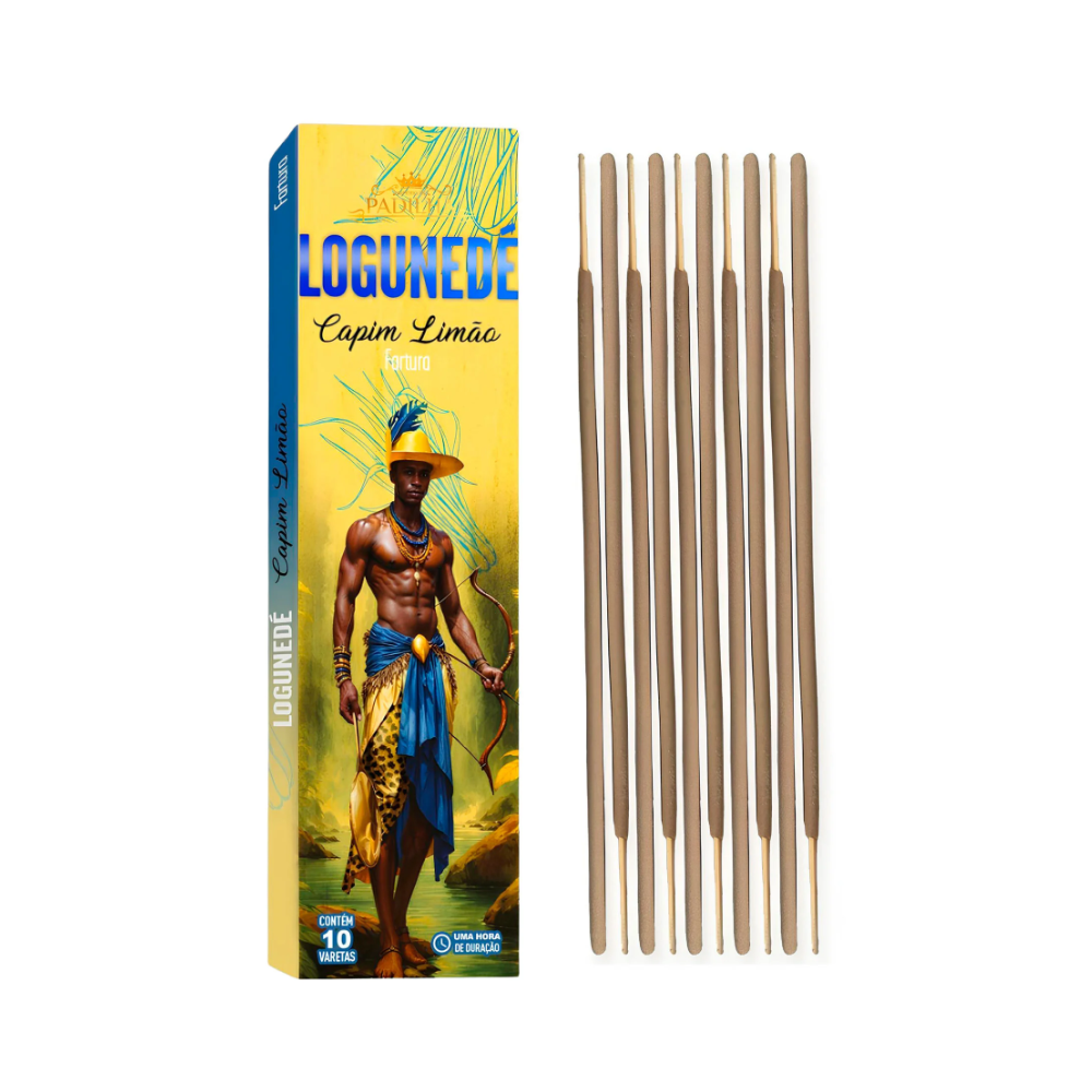 Incenso Premium 10 Varetas Logunedé Capim Limão - Imagem 2