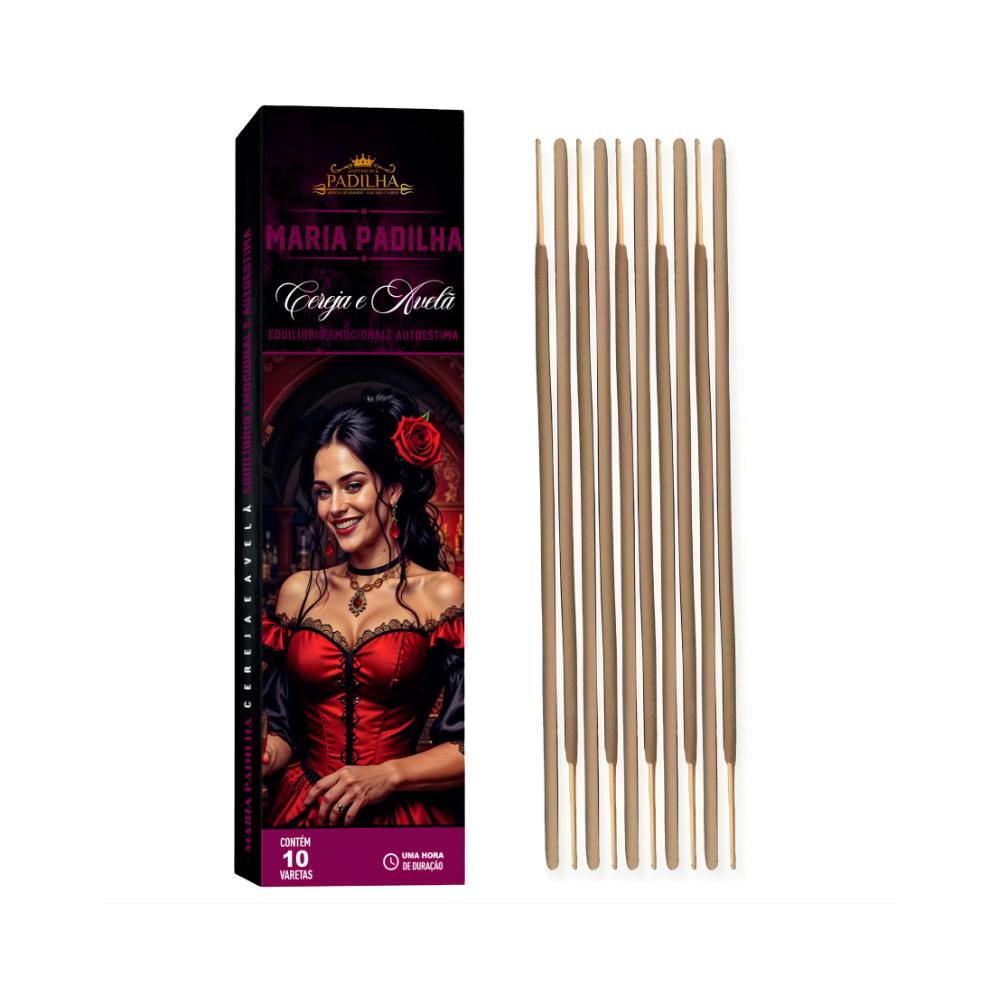 Incenso Premium 10 Varetas Maria Padilha Cereja e Avelã - Imagem 2