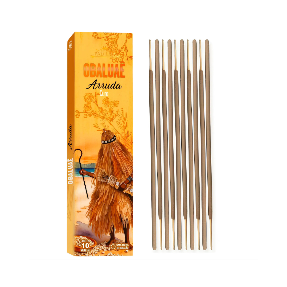 Incenso Premium 10 Varetas Obaluaê Arruda - Imagem 2