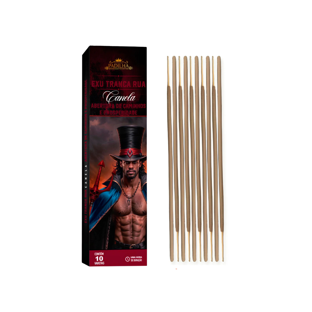 Incenso Premium 10 Varetas Tranca Ruas Canela - Imagem 2