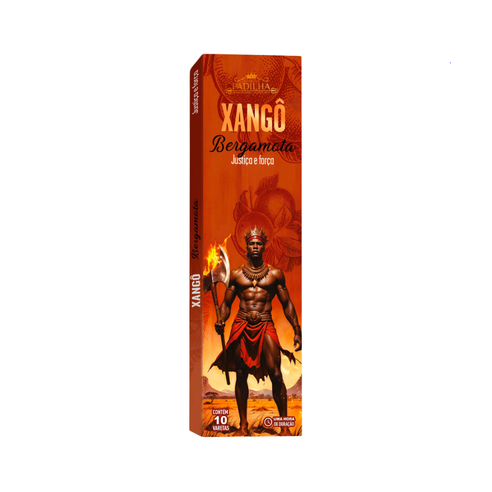 Incenso Premium 10 Varetas Xangô Bergamota Mexerica