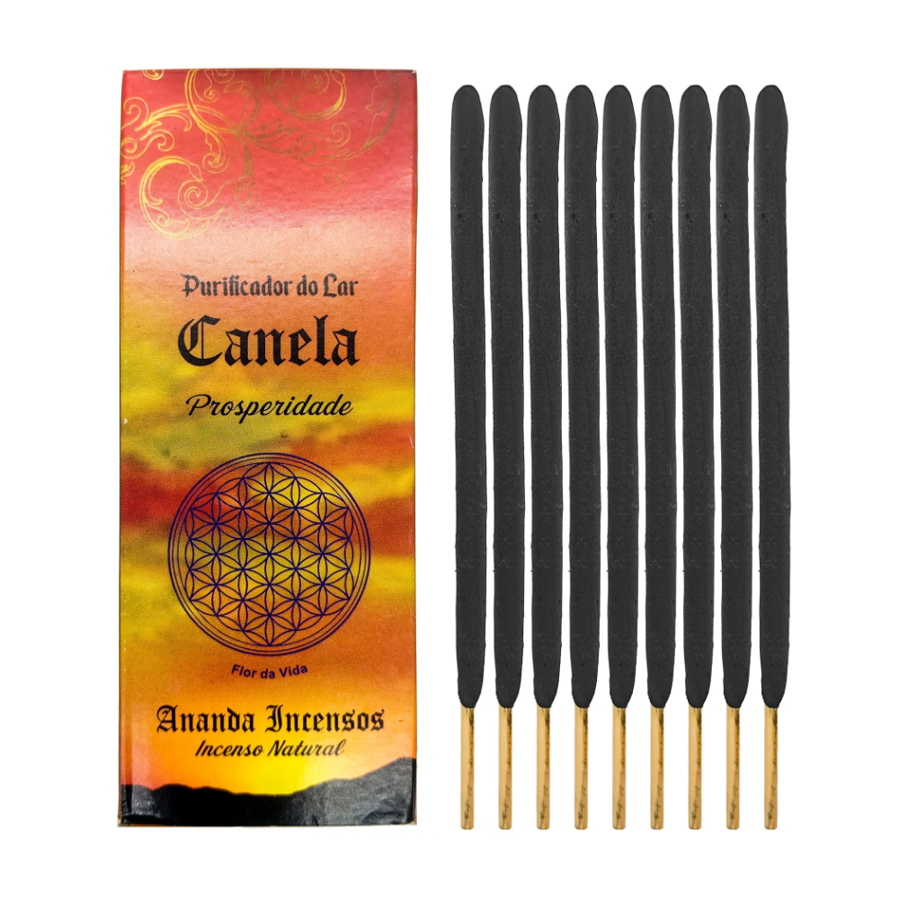 Incenso Purificador Do Lar Aromaterapia 9 Bastões Canela - Imagem 2