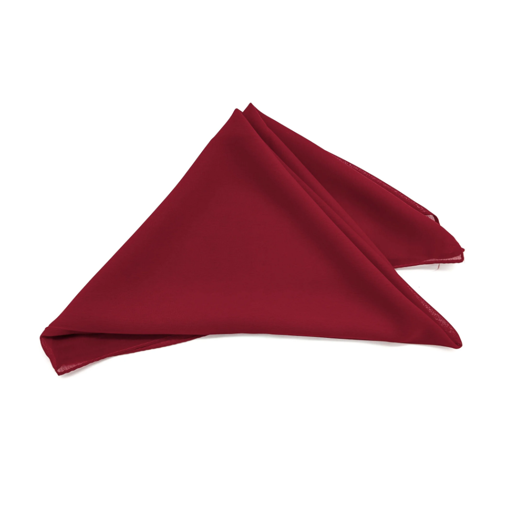 Lenço De Tecido Bordo Premium Liso Para Boiadeiro