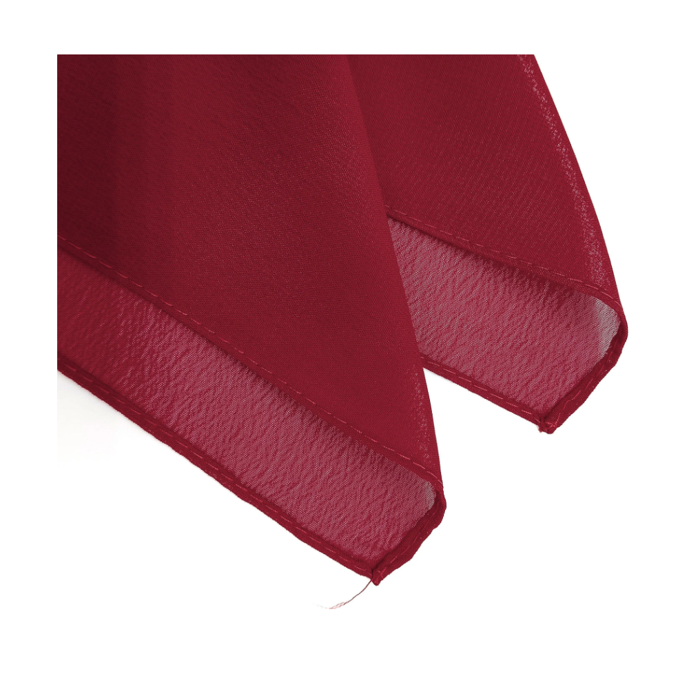 Lenço De Tecido Bordo Premium Liso Para Boiadeiro - Imagem 2