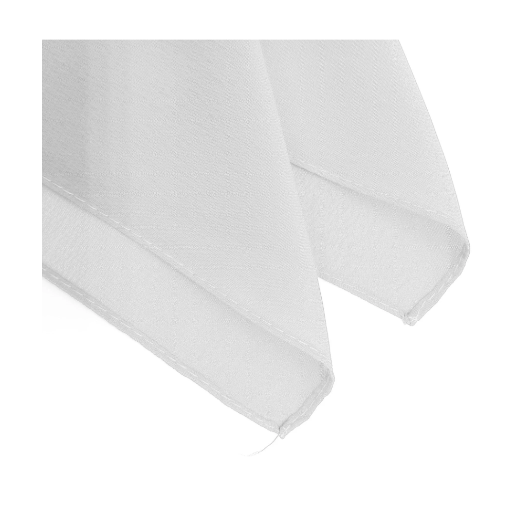 Lenço De Tecido Branco Premium Liso Para Boiadeiro - Imagem 2