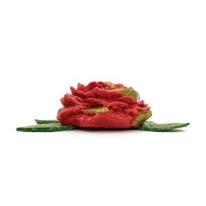 Ofertorio Suporte Rosa Vermelha/Dourado Pombagira Ofertador Pombagira