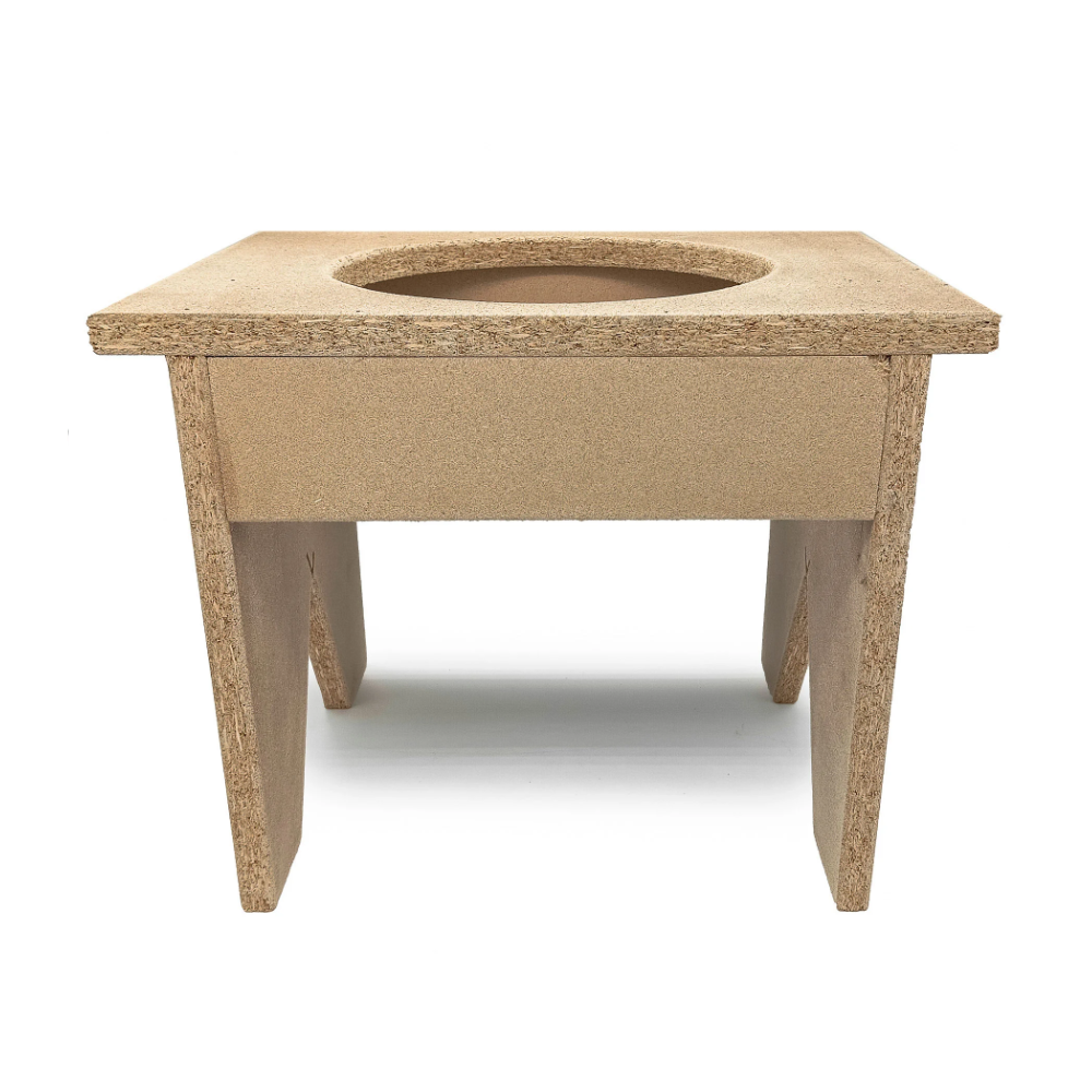Suporte Banco Atabaque 1 Furo Mdf/Mdp Simples