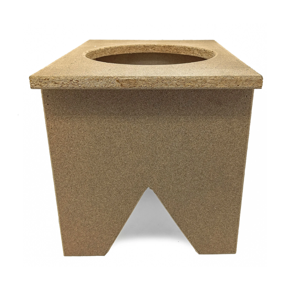Suporte Banco Atabaque 1 Furo Mdf/Mdp Simples - Imagem 3